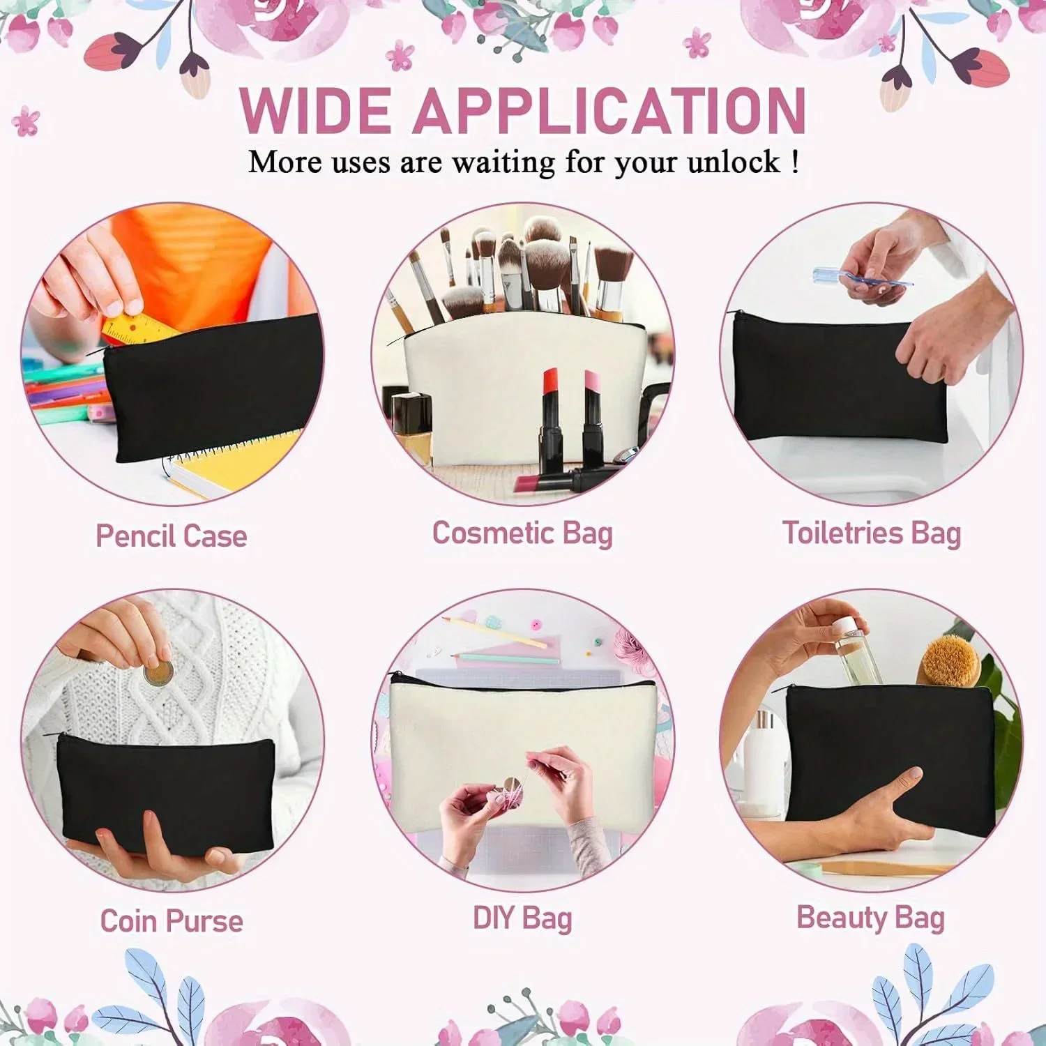 20 قطعة من أكياس المكياج الفار - مراجعة Tote Bag Sublimation وسعره