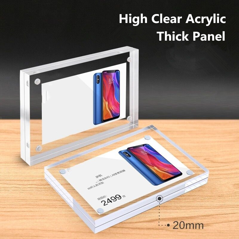 90x55 مللي متر المغناطيسي الاك - مراجعة Photo Acrylic Block وسعره
