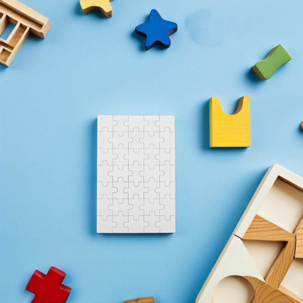 12 قطعة من قطع الألغاز الفارغة - مراجعة Puzzle Blank White وسعره