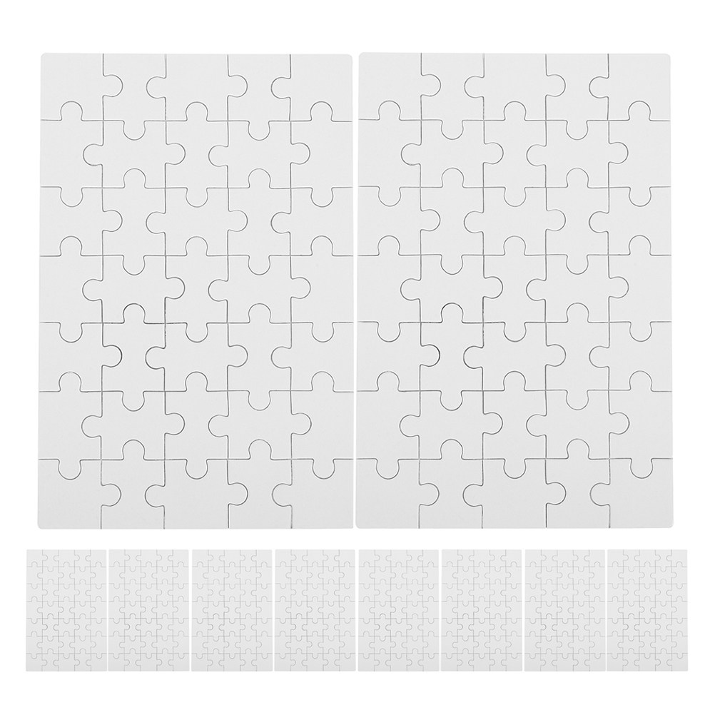 12 قطعة من قطع الألغاز الفارغة - مراجعة Puzzle Blank White وسعره