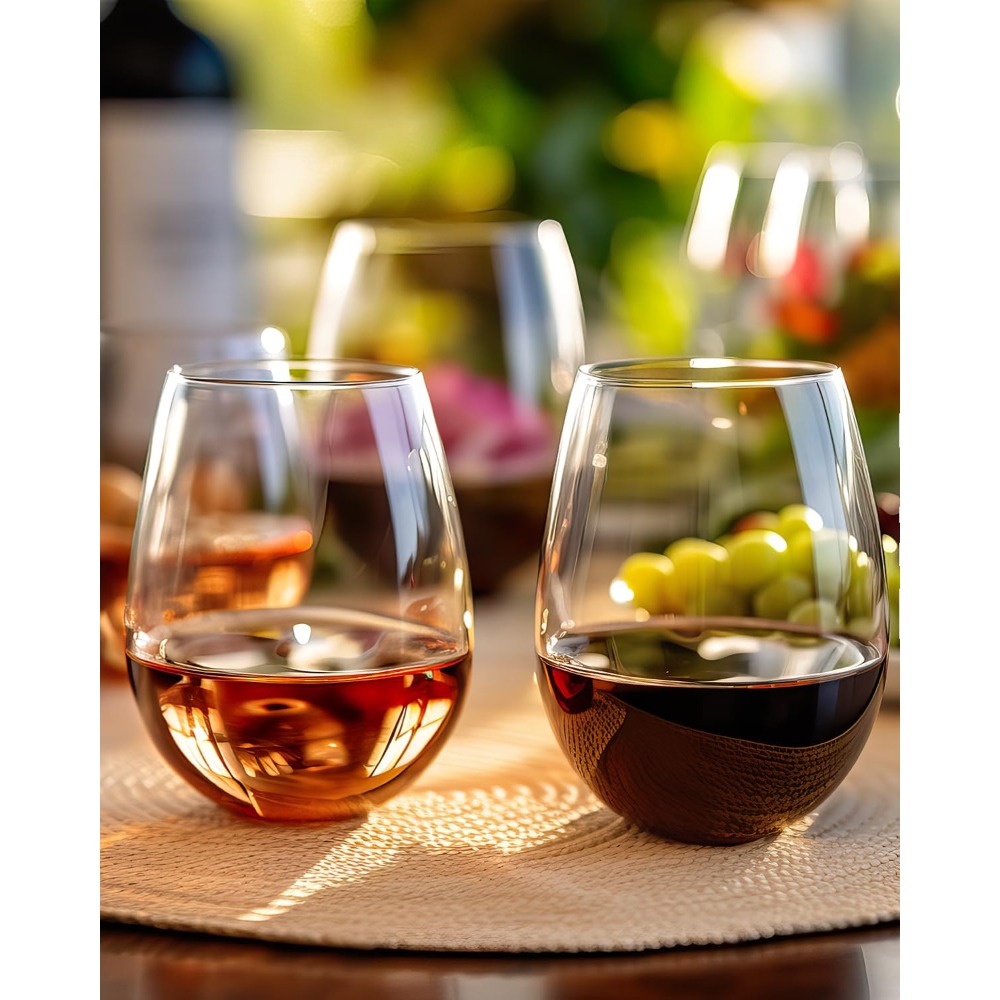 مجموعة من 4 أكواب نبيذ بدون سا - مراجعة Tumbler 20Oz White وسعره