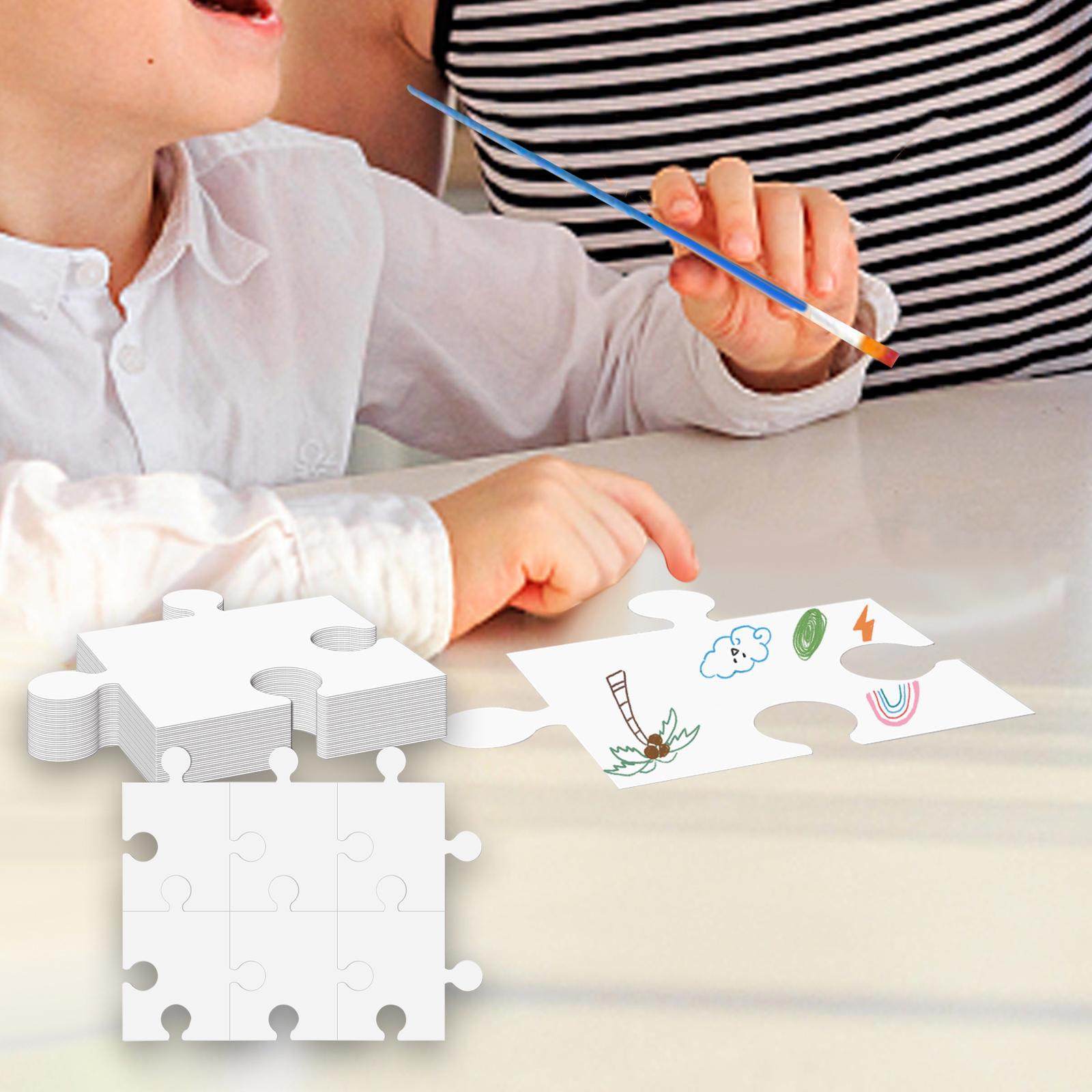 ألواح كرتونية بيضاء فارغة للأل - مراجعة Puzzle Blank White وسعره