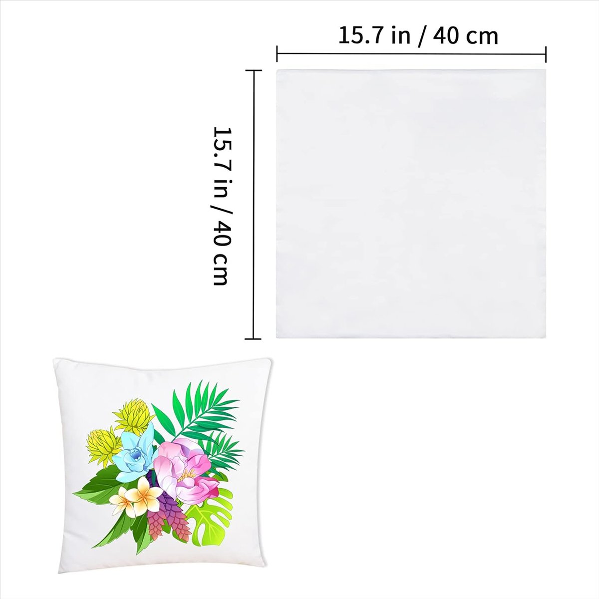 15 قطعة من أغطية الوسائد البيض - مراجعة Pillow Cover Sublimation وسعره