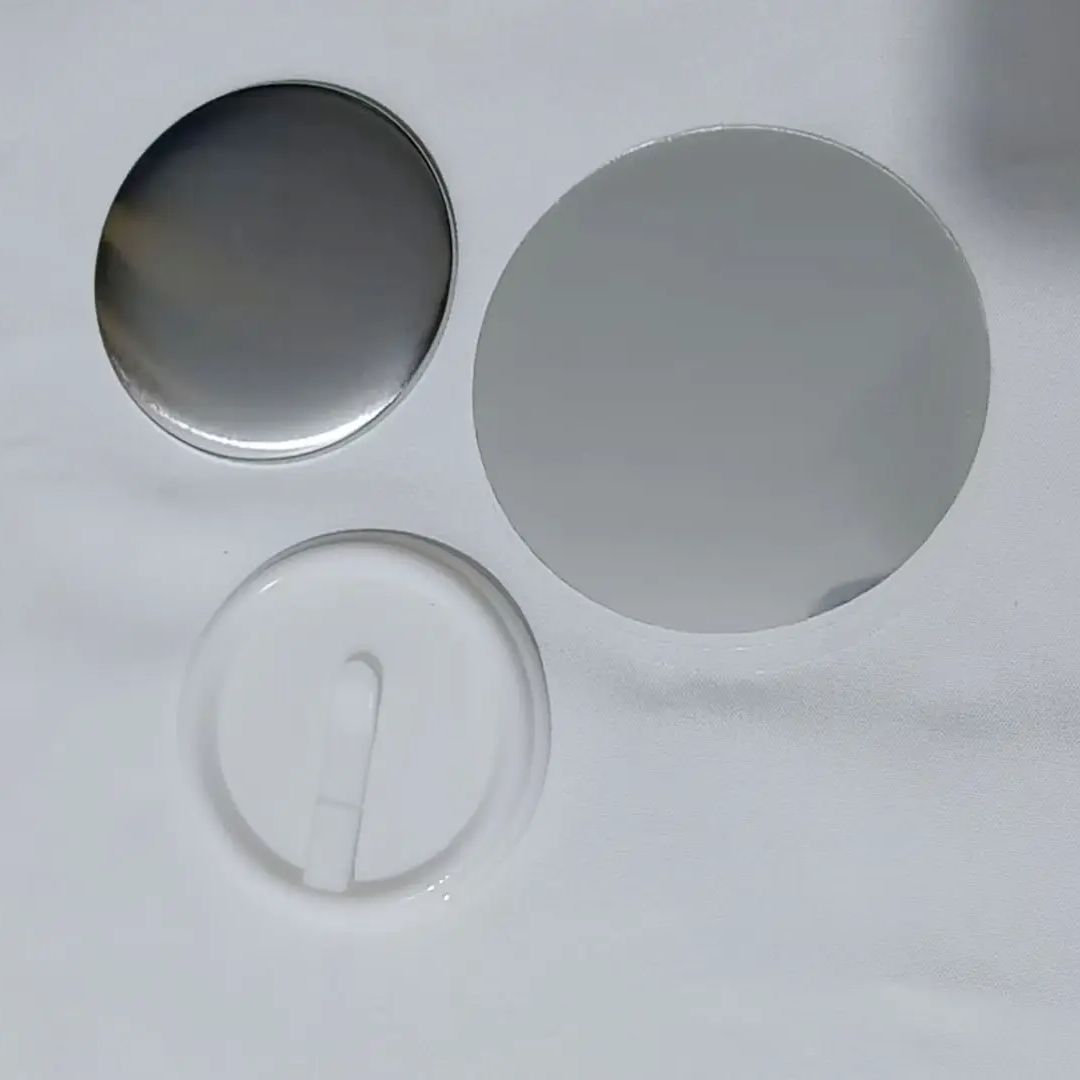 100 قطعة من شارات الأزرار القا - مراجعة Button Badge Blank وسعره