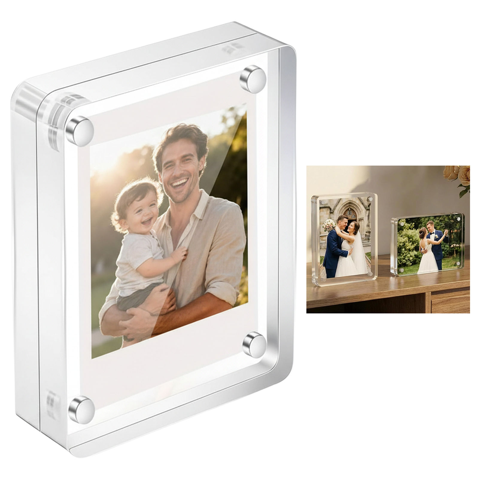 إطار صور مغناطيسي من الأكريليك - مراجعة Photo Acrylic Block وسعره