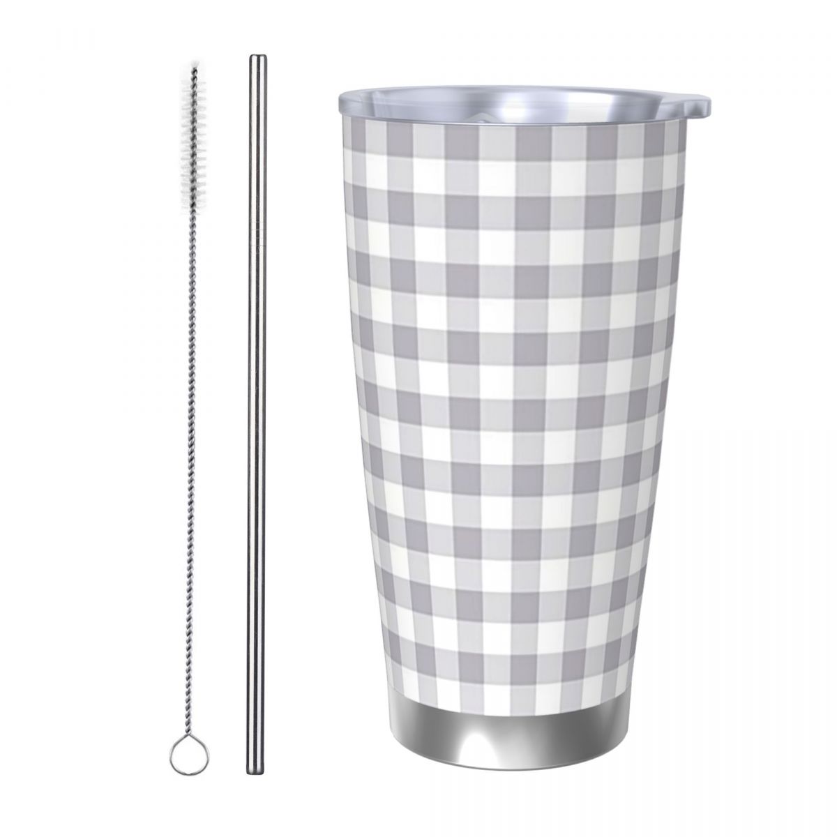رمادي وأبيض القماش القطني الفو - مراجعة Tumbler 20Oz White وسعره