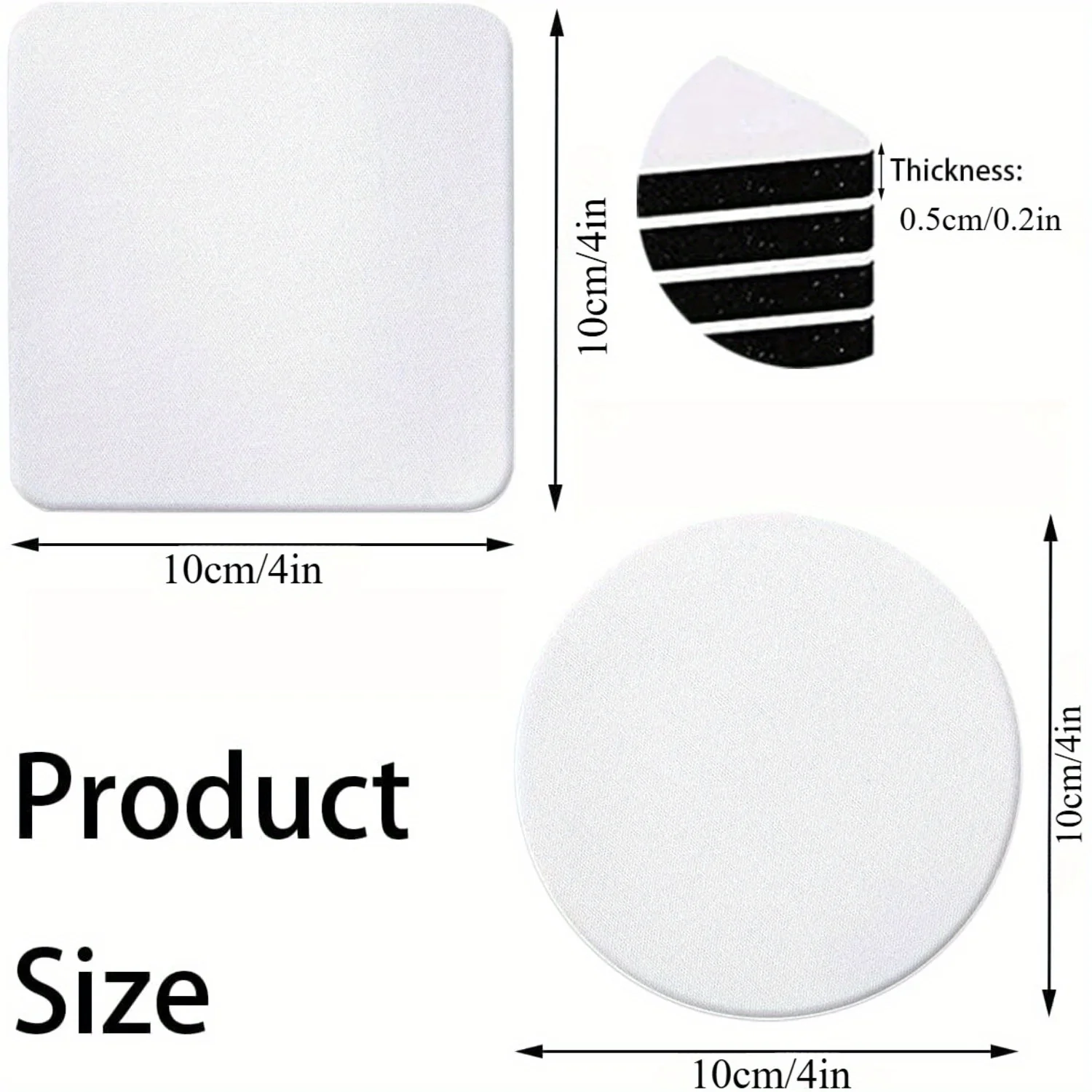 30/50 قطعة من الفراغات التسامي - مراجعة Coaster Sublimation Blank وسعره