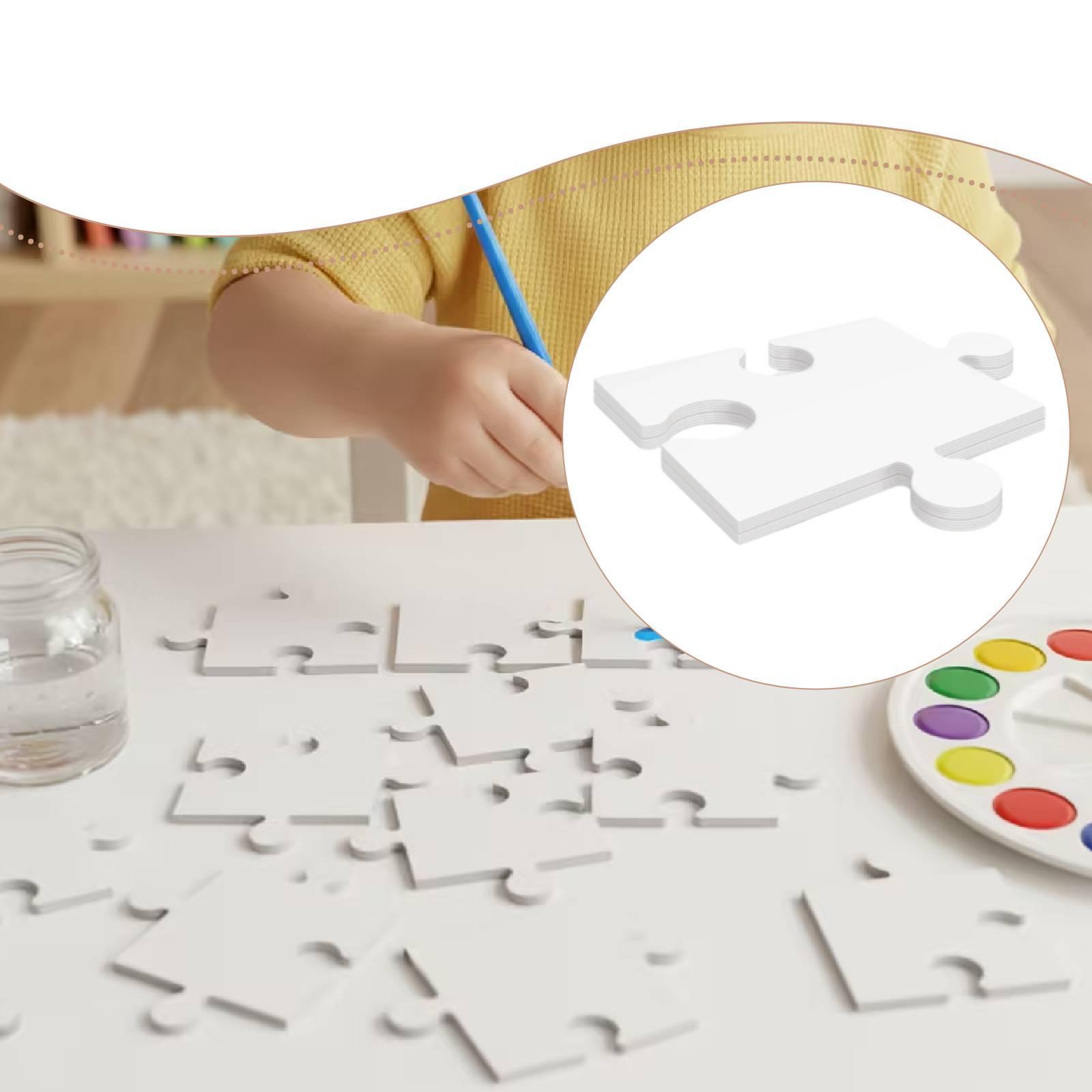 24 قطعة من ألعاب الأحجية البيض - مراجعة Puzzle Blank White وسعره
