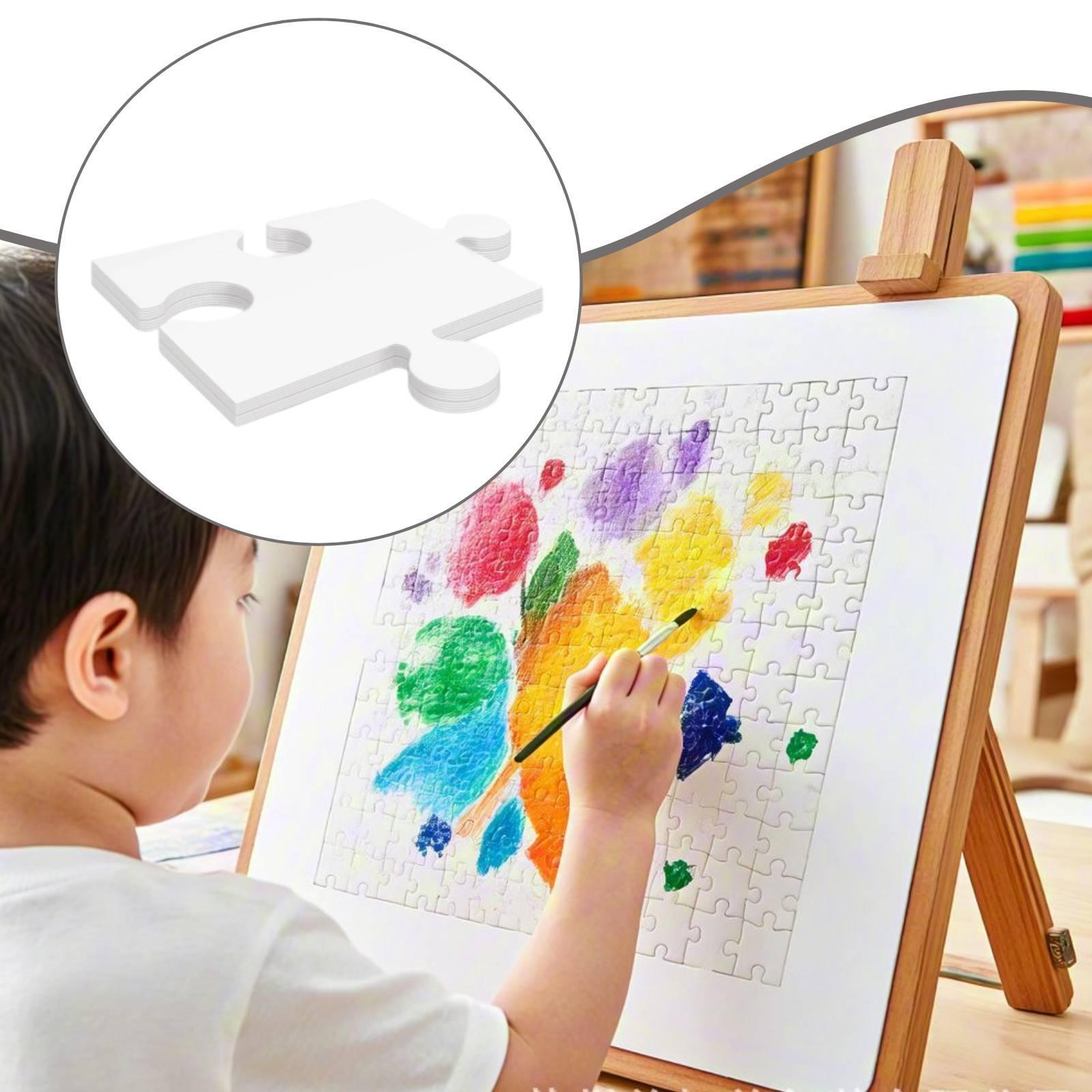 24 قطعة من ألعاب الأحجية البيض - مراجعة Puzzle Blank White وسعره