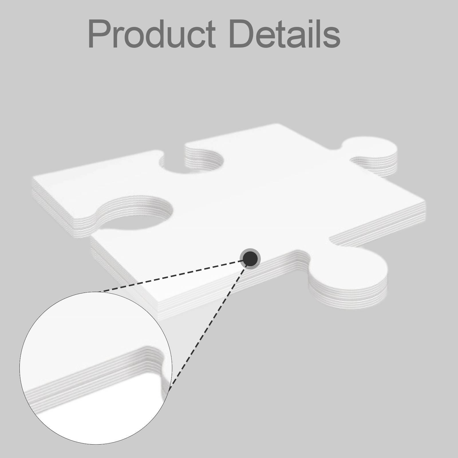 24 قطعة من ألعاب الأحجية البيض - مراجعة Puzzle Blank White وسعره