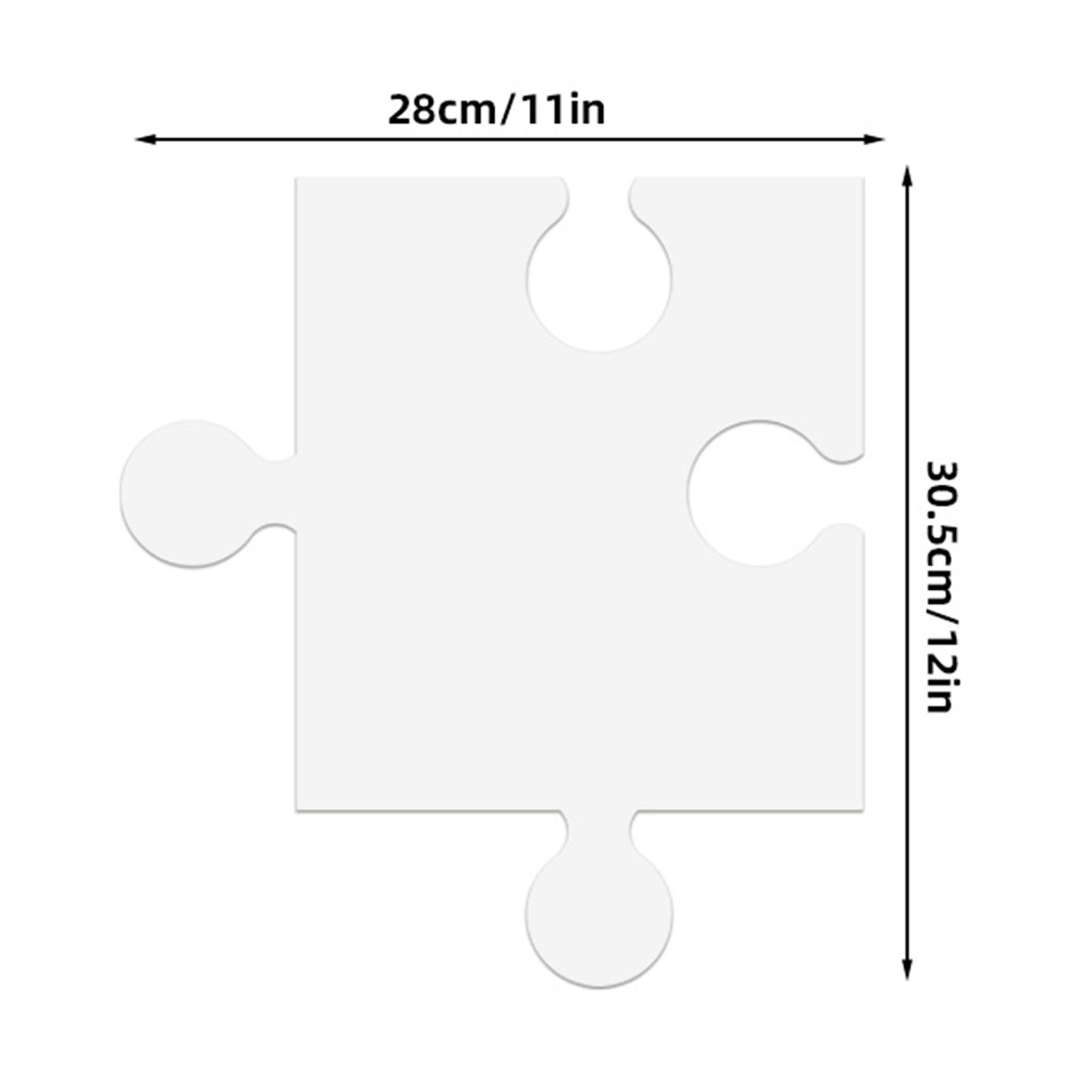 24 قطعة من قوالب الألغاز الكرت - مراجعة Puzzle Blank White وسعره