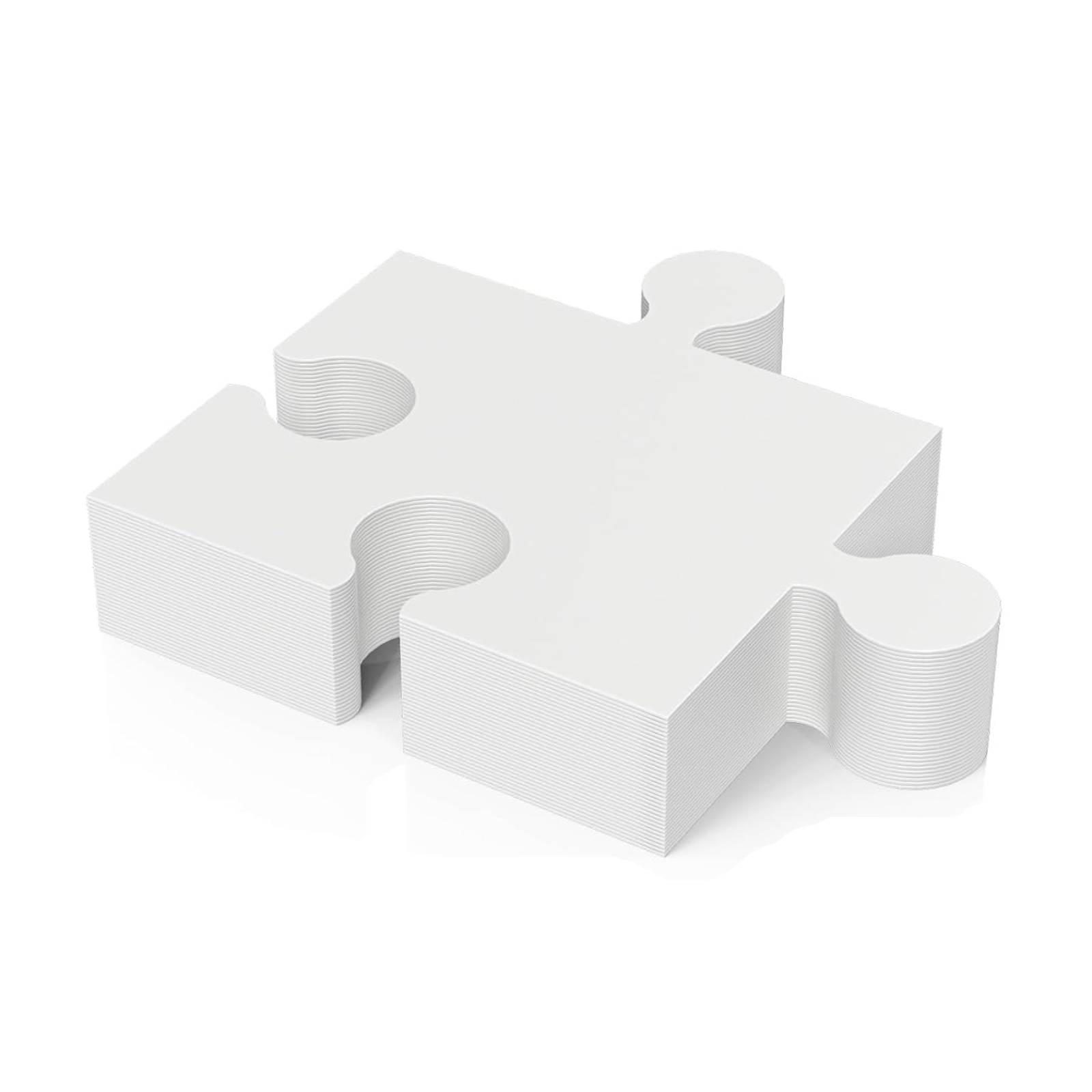 30 قطعة من قطع الألغاز الفارغة - مراجعة Puzzle Blank White وسعره