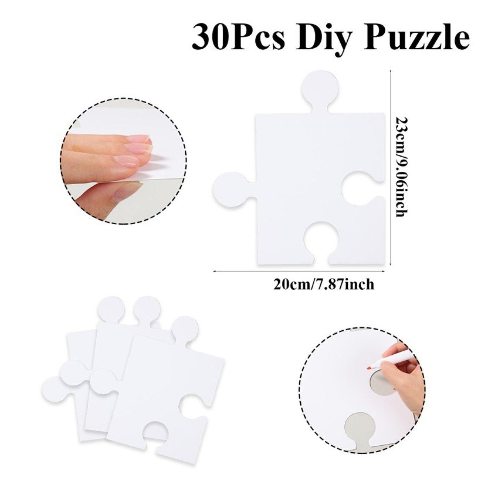 بطاقات ألغاز قابلة للتخصيص، قط - مراجعة Puzzle Blank White وسعره